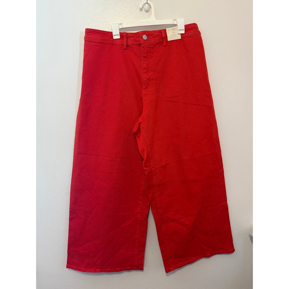 Universal Thread Womens Red Sailor Wide Leg High Rise Pants Size 17